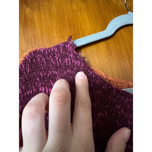 Crazy Horse Collection Womens Floral Knit Sweater Size L Multicolor Acrylic Blen - Picture 4 of 7